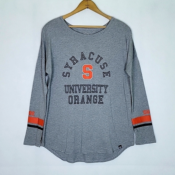 47 Tops - '47 Brand Syracuse University Oversized Grey Long Sleeve Tee Size Medium M